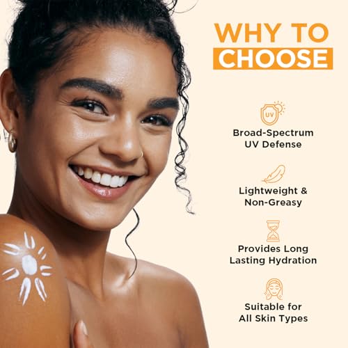 Image of Orgatre Vitamin C Bright Face Sunscreen SPF 30 PA++++ for Oily & Dry Skin | Lightweight, No White Cast | With Niacinamide & Hyaluronic Acid | UVA /UVB Defense | Water Resistant, Non-Greasy | 100gm