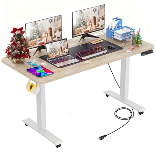 Farexon Electric Standing Desk with Charging Station