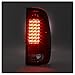 ACANII - For 1999-2007 Ford F250 F350 F45 SD 1997-2003 F150 Red LED Tail Lights Signal Lamps