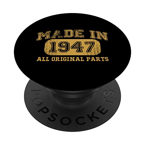 Hecho en 1947 regalos de cumpleaños 76 años de edad 76 cumpleaños PopSockets PopGrip Intercambiable