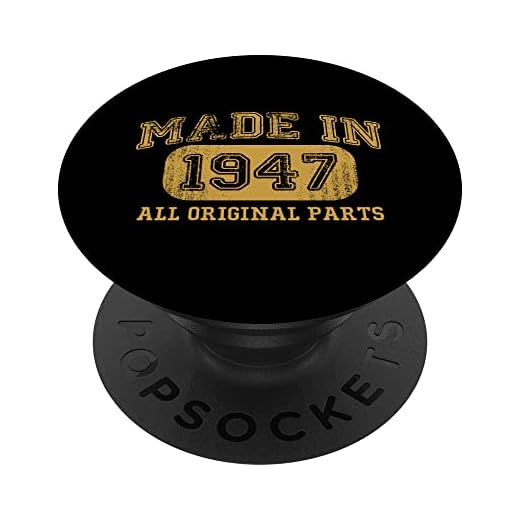 Hecho en 1947 regalos de cumpleaños 76 años de edad 76 cumpleaños PopSockets PopGrip Intercambiable