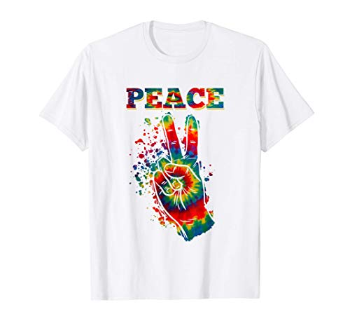 Signo de la paz en estilo Artístico. Regalo para Hippies Camiseta