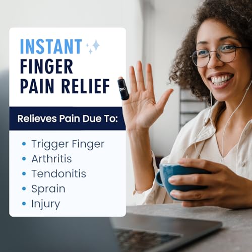 Image of Dr. Frederick's Trigger Finger Splint - 2 ct - HSA /FSA - Pinky & Thumb - Padded Brace for Arthritis, Mallet Finger, Tendonitis, Trigger Thumb - Adjustable, Doctor-Developed - Small Black (Pack of 2)