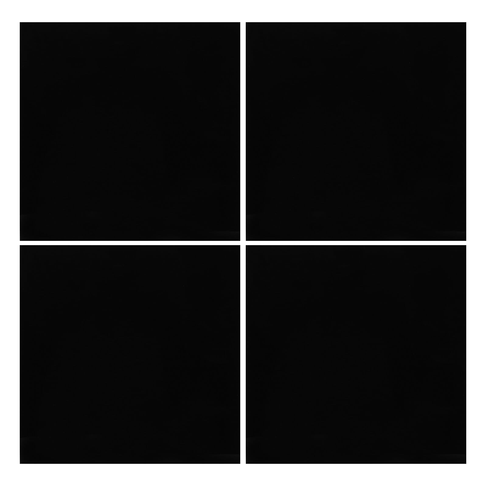 4 Stück Schwarze Acrylglasplatten 2mm 30X30cm 4 Stück Uv Beständig Leicht zu Schneiden Vielseitig für Selbstgemacht Bastelarbeiten Schilder und Fenster
