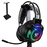 MÁXIMA COMPATIBLIDAD: Nuestros cascos gamer de diadema cuentan con un cable de conexión Jack de 3.5 mm, lo que los hace compatibles con todas las consolas del mercado, Smartphone y PC