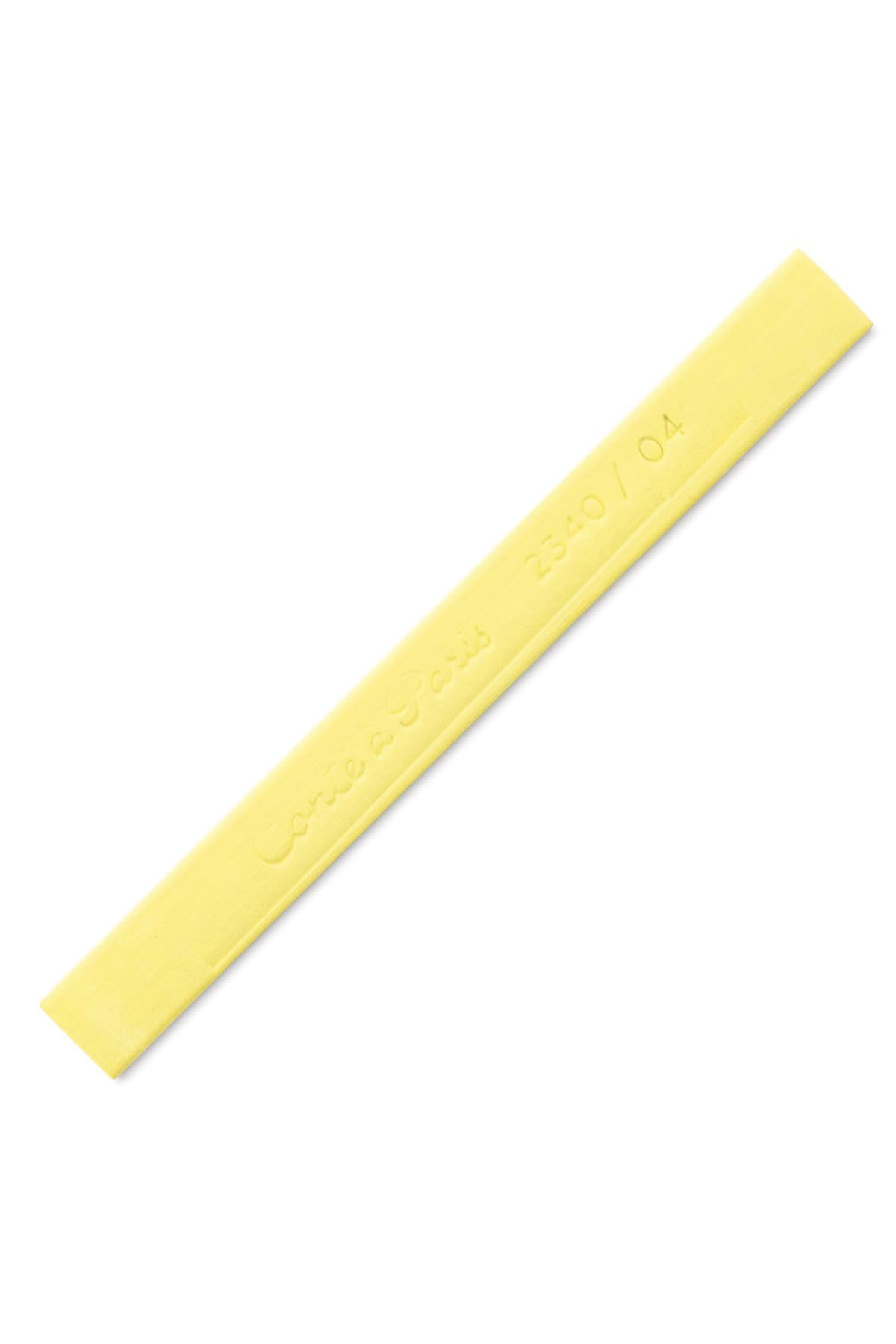 Conté a Paris 500265 Pastel Chalk with High Light Fastness Made from Pigments for Sketches and Portraits, Length 65 mm, Cross Section 6 x 6 mm, Medium Yellow