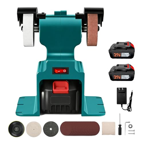Lijadora De Banda EléCtrica, Mini Afilador De Cuchillos con 2400 mAh Batería Eléctrico Pulidor etite Amoladora de banco de trabajo MáQuina De Pulir Y Lijar De Banda Para Metal Y CarpinteríA
