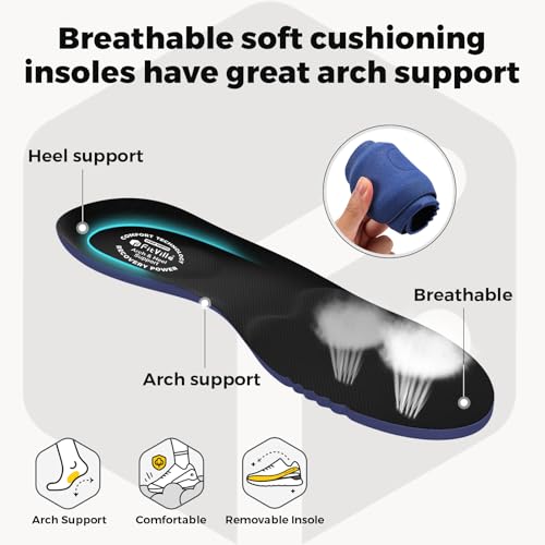Image of FitVille Comfortable Extra Wide Walking Shoes for Men Lightweight Mens Walking Shoes Wide Width Non Slip Cushioned