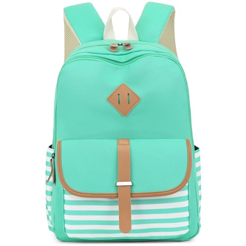 Image of Leaper Canvas School Backpack for Girls Laptop Bag Travel Bag Bookbag Daypack