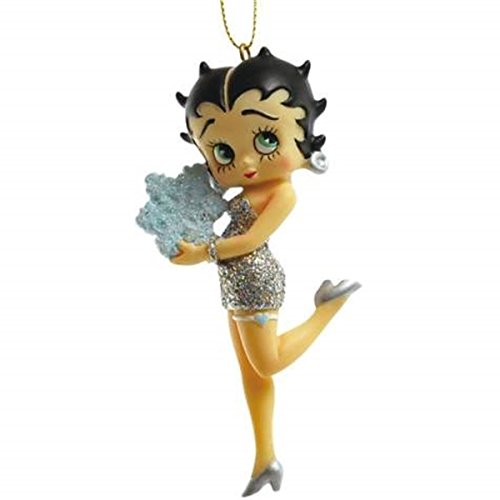 Westland Giftware Betty Boop Snowflake Ornament, 3.5-Inch, White or Icy Blue, Christmas