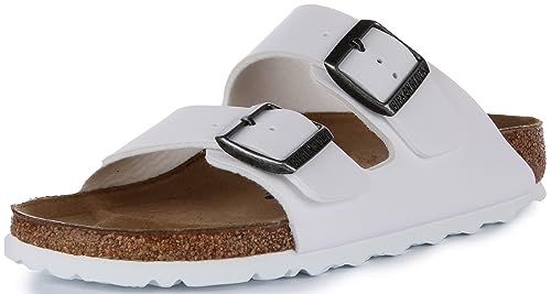 Birkenstock Para Mujer. 552683 Sandalias Arizona Bf Blanco (38), Plano, Ninguno, Casual - 8