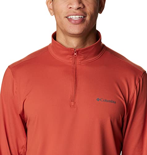 Columbia Tech Trail masculino com zíper 1/4, vermelho urdidura, 4X alto