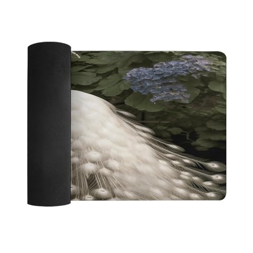 Tapete para Escritorio Blanco Peacock Antideslizante Grande miniatura 3