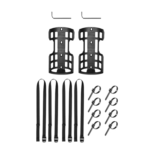 DYNWAVE Bike Cargo Cage Water Bottle Holder, Multipurpose Bike Front Fork Cage, Bike Front Carrier Rack for Road Bike Cycling Touring, 2 Set