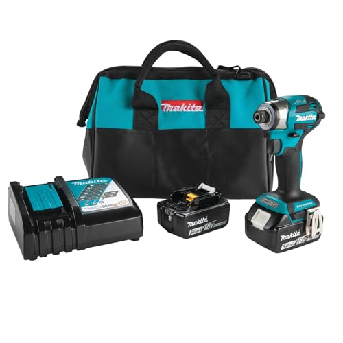 Makita XDT20T Impact driver kit, 4-speed brushless, 5.0 Ah