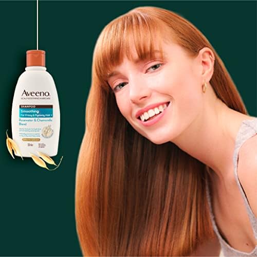 Aveeno Smoothing Rosewater and Chamomile Scalp Soothing Conditioner for Frizzy Hair 300ml