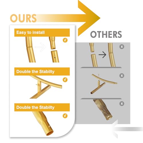 Round Golden Metal Balloon Arch Kit (6.7FT), Wedding Circle Backdrop Stand Frame for Birthday Party, Bridal Shower, Graduation, Photo Background Decoration. - Image 5