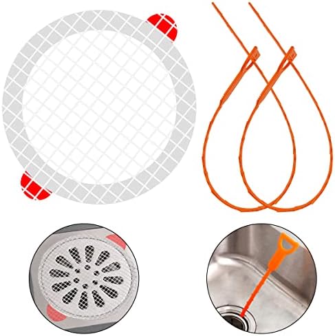 DanziX Shower Drain Tool - 30 Pack Hair Catcher Shower Drain Disposable ...