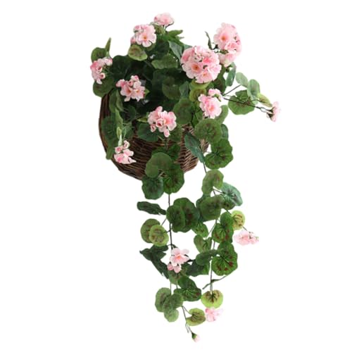Begonia flores artificiales - simulación colgante begonias, flores de simulación para plantas al aire libre interior, flores de seda beggonia para jardín terraza