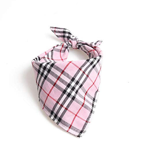 UANOU Hund Bandanas Dreieck Lätzchen Baumwolle Schal Rot Kariert Gedruckt Für Welpen Kleine Und Mittlere Heimtierbedarf