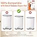 5 Pack Refills Compatible with DEKOR CLASSIC Diaper Pails | 20% Extra Length Diaper Pail Refill Bags Liners Holds 2970 Diapers | Ultimate Odor Control with Baby Scented