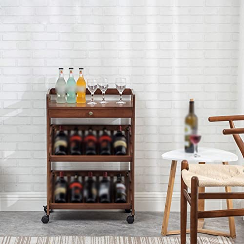 Soporte para botellas de vino de bambú estilo europeo miniatura 3