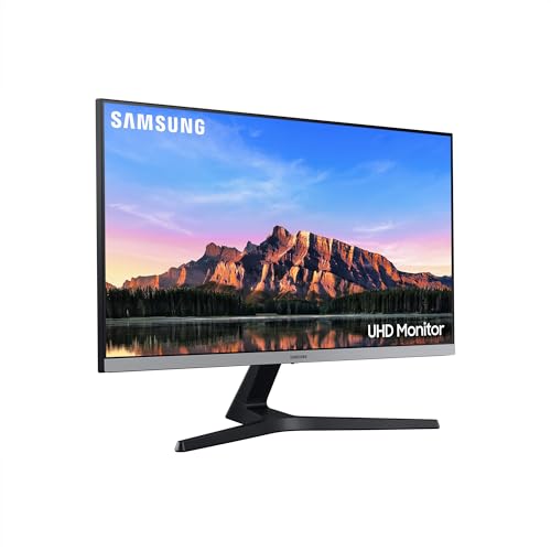 Samsung Monitor HRM UR55 (U28R552), Flat, 28', 3840x2160 (UHD 4K), HDR10, IPS, 60 Hz, 4 ms, FreeSync, HDMI, Display Port, Ingresso Audio, PIP e PBP, Eye Saver Mode, Dark Blue Gray