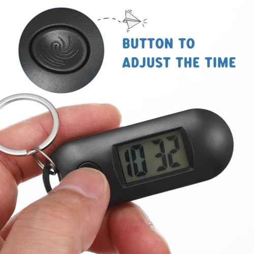 digital keychain watch with clip small pocket watch