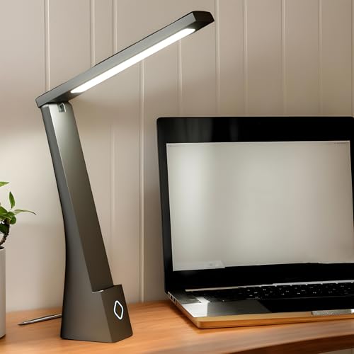 Lampe de bureau LED rechargeable USB avec contrôle tactile moderne - 3