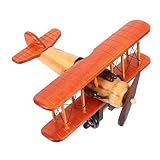 Excellence : ce modèle d'avion de simulation en bois rétro est méticuleusement fabriqué, garantissant une pièce robuste et unique pour votre collection, décoration de modèle d'avion, ornement d'avion artisanal en bois