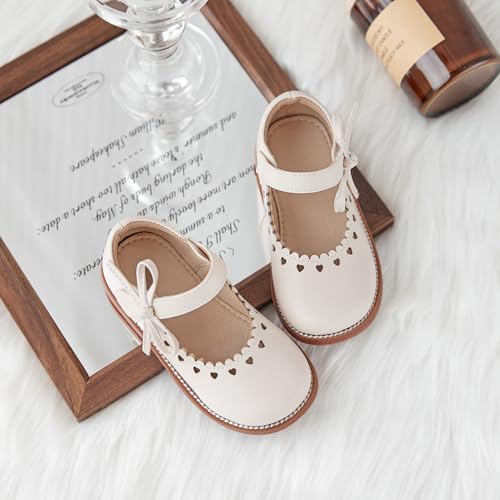 Image of Flaryzone Toddler Little Girl Mary Jane School Uniform Oxfords Flat Dress Shoes
