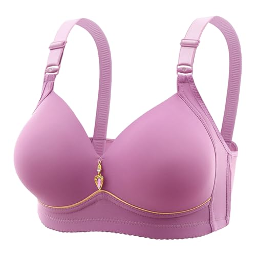 Bralette básico sin costuras para mujer, sin costuras, talla grande, a la moda 2025, A-a83 Púrpura, 3XL