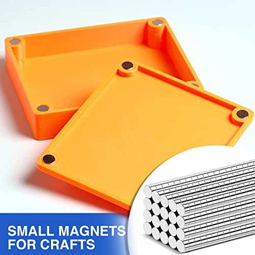 Image of 200Pcs Refrigerator Magnets, 3x2mm Small Magnets Tiny Earth Magnet for Crafts, DIY, Office, Kitchen