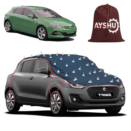 Image of AYSHU Water-Resistant Spike Car Cover for Chevrolet Astra - Protects from Dogs, Monkeys, Dust, Sunlight & UV - Full Roof Universal Fit