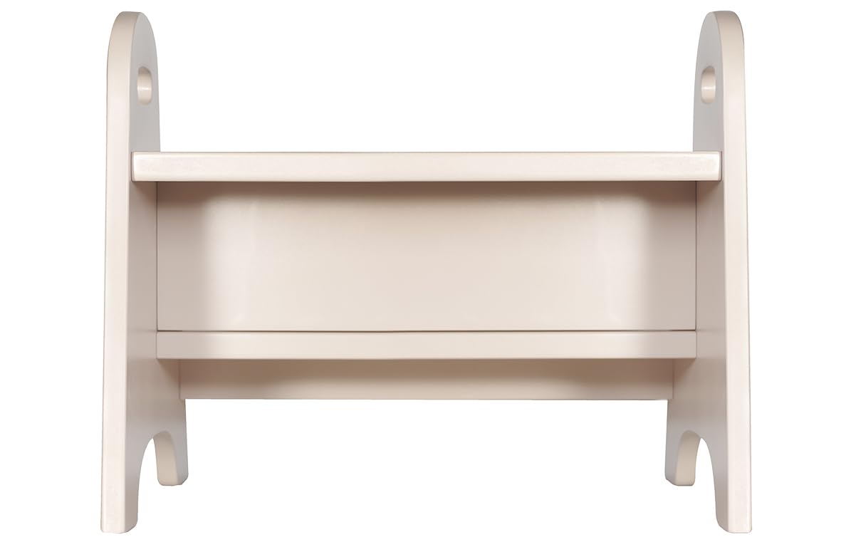 Kindsgut Holztritt, Tritt-Hocker mit 2 Stufen ideal für Kinder, dezente Farben und hochwertige Qualität, Sand