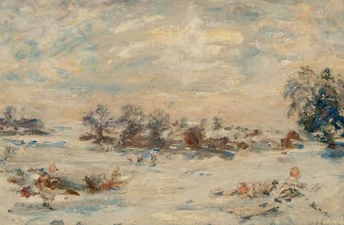 Tableau Noël William McTaggart impression d'art 60x90cm pour salon