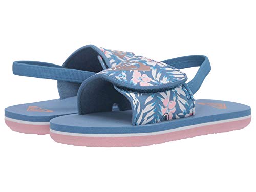 Image of Roxy Girl's TW Finn Sling Back Flip Flop Sandal Sandal, NAVY DREAM, 7 M M US Toddler