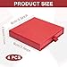 4 Pcs Jewelry Gift Box, 3.5×3.5x0.7Inch Cardboard Jewelry Boxes, Fancy Necklace Bracelet Earring Drawer Organizer Box, Kraft Empty Jewellery Boxes for Necklace Ring Earring Display Box (Red)