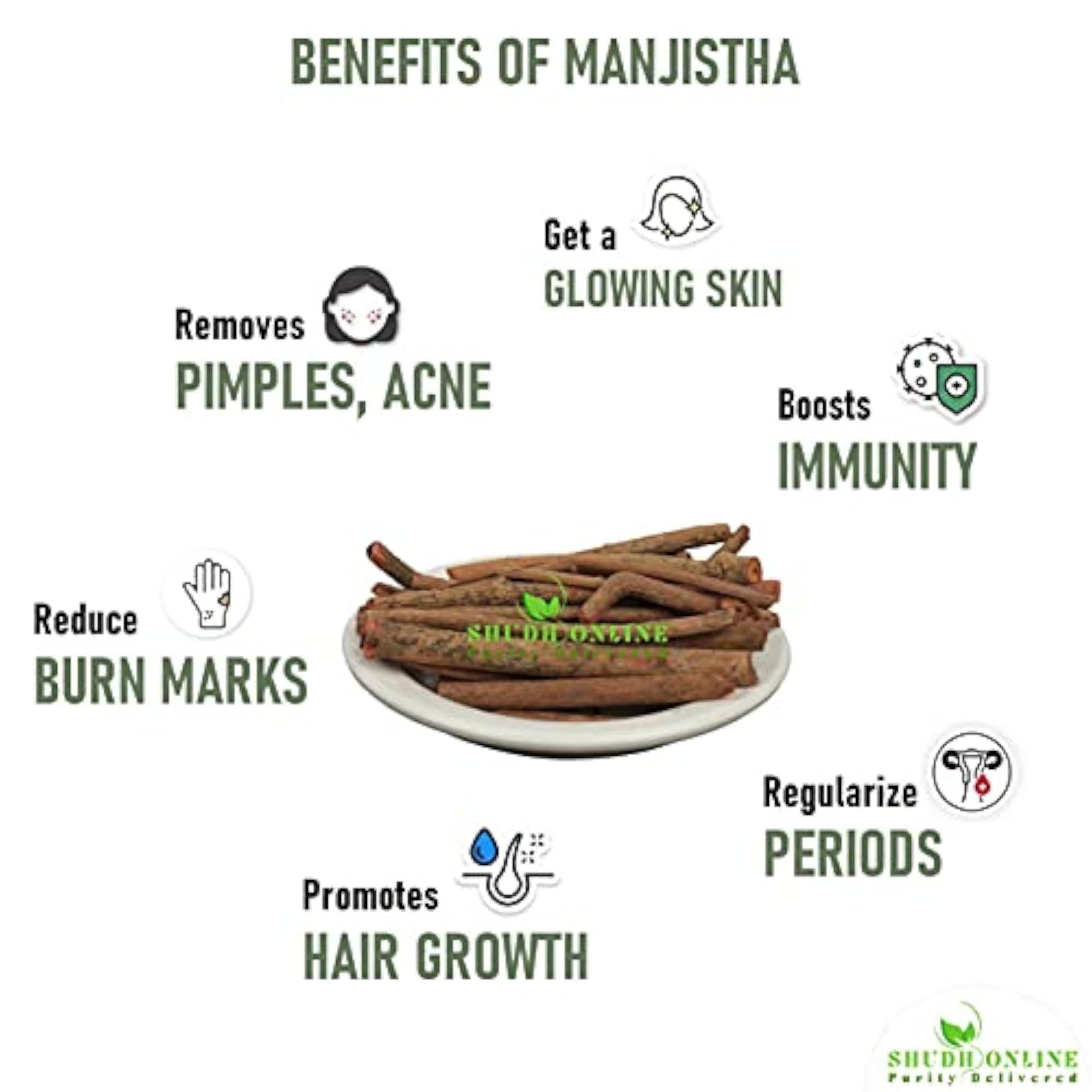 Shudh Online Manjistha Root, 100 Grams