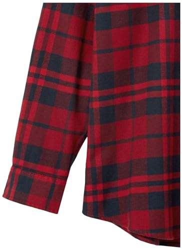 Image of Amazon Essentials Men's Regular Fit Long-Sleeve Flannel Shirt, Soft Brushed Cotton, Lightweight yet Warm