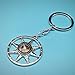 IZROLO European and American Vintage Compass Keychain, Elegant Personality, Fashionable Hip Hop Pendant Accessories (Ship rudder compass keychain)