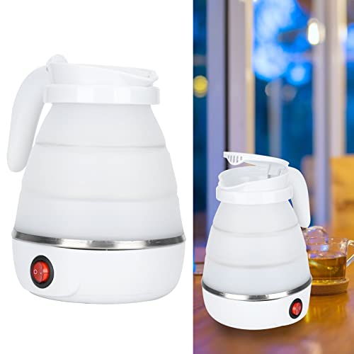 Hervidor eléctrico portátil plegable 0.6L blanco miniatura 5