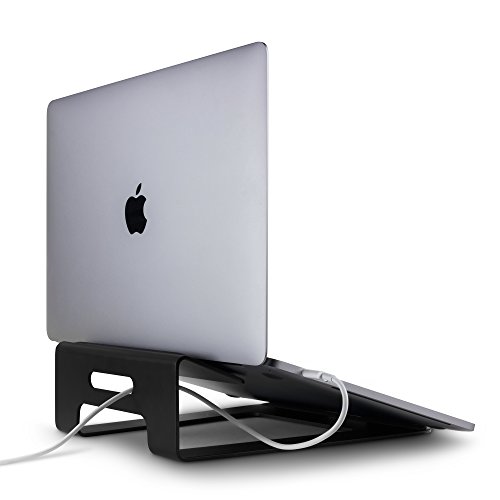 Twelve South ParcSlope for MacBook and iPad Pro | Hybrid laptop stand and tablet desktop wedge (black)