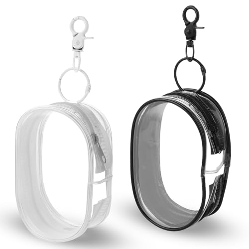 Clear Pouch Small, Makeup Bag Zipper Pouches Cases, Toiletry Bag for Travel, Cosmetic Bags Small Makeup Pouch Zipper Case for Travel Cosmetics Organizer (2 Pcs)