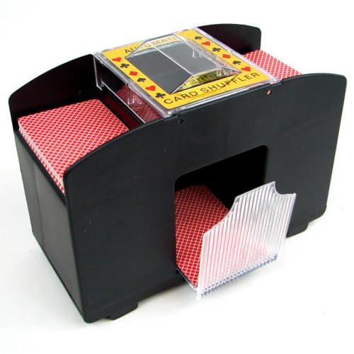 Automatic Card Shuffler – Battery-Operated 4-Deck Playing Card Dispenser – For Game Night and Casino Game Accessories by Trademark Poker