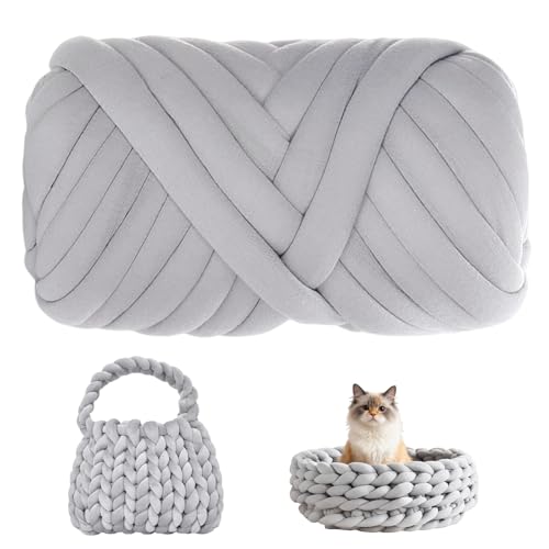 Zyiphor Lana Gruesa para Tejer a Mano Chunky Yarn 500g/25M Lana para Tejer con las Manos para Manualidades Diy, Bolsos, Mantas, Bolsas, Manualidades