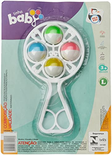 Cartela Chocalho 4 Bolas Brinquedos Pica Pau