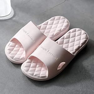 Pantoffels slippers dames heren slippers vrouwen dikke vloer indoor sandalen en slippers paren huis antislip zachte platte schoen Pink_42
