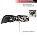 Carpartsinnovate Fits 99-04 Replacement Black LED Halo Projector Headlights Head Lamps