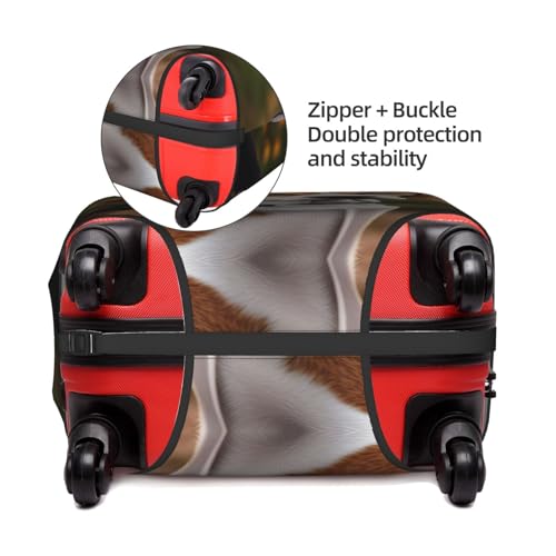 Beagle Dog Print Travel Luggage Cover Suitcase Protector With Concealed Zipper Washable Elastic Cloth4